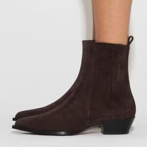 AEYDE BELINDA Suede Western Boots